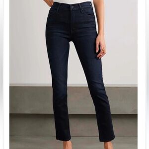 MOTHER Dark Grey Skinny Jeans